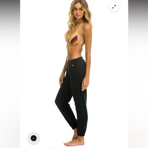 Aviator Nation logo sweatpants charcoal XS